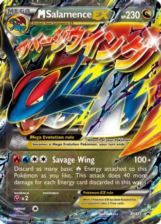 M Salamence EX - XY171 - Holofoil XY Promos - Promo