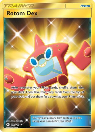 Rotom Dex (Secret) 159/149 - Holofoil SM Base Set - Secret Rare