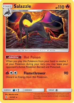 Salazzle 016/145 SM Guardians Rising - Rare
