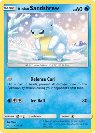 Alolan Sandshrew 019/145 SM Guardians Rising - Common