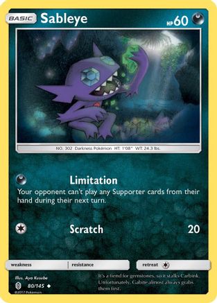 Sableye 080/145 SM Guardians Rising - Uncommon