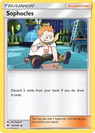 Sophocles 123/147 - Reverse Holofoil SM Burning Shadows - Uncommon