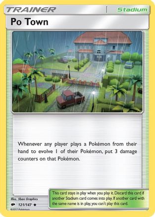 Po Town 121/147 SM Burning Shadows - Uncommon