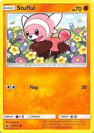Stufful 055/111 - Reverse Holofoil SM Crimson Invasion - Common