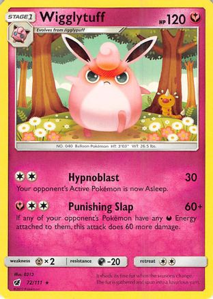 Wigglytuff 072/111 SM Crimson Invasion - Rare