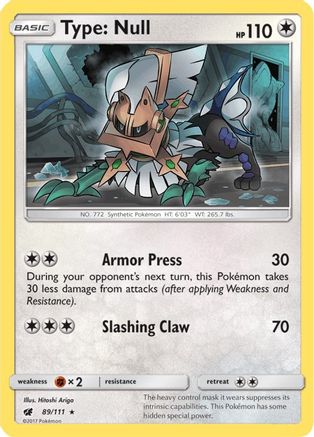 Type: Null 089/111 - Reverse Holofoil SM Crimson Invasion - Holo Rare