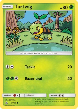 Turtwig (7) (7) 007/156 SM Ultra Prism - Common