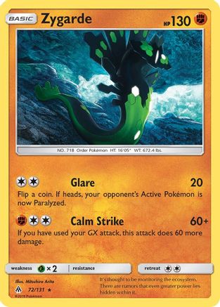 Zygarde (72) (72) 072/131 - Reverse Holofoil SM Forbidden Light - Rare