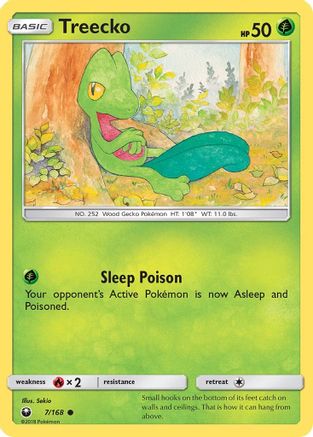Treecko (7) (7) 007/168 SM Celestial Storm - Common
