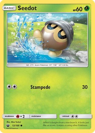 Seedot (12) (12) 012 - Reverse Holofoil SM Celestial Storm - Common