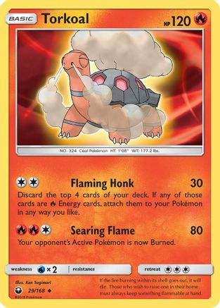 Torkoal 029 - Reverse Holofoil SM Celestial Storm - Uncommon