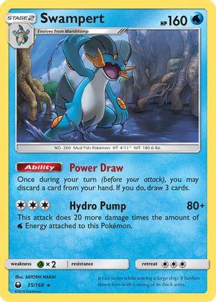Swampert 035/168 SM Celestial Storm - Rare