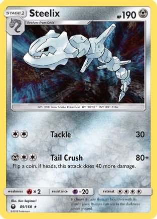 Steelix 089/168 - Reverse Holofoil SM Celestial Storm - Holo Rare
