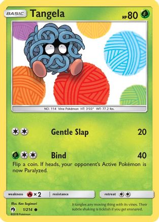 Tangela 001/214 - Reverse Holofoil SM Lost Thunder - Common