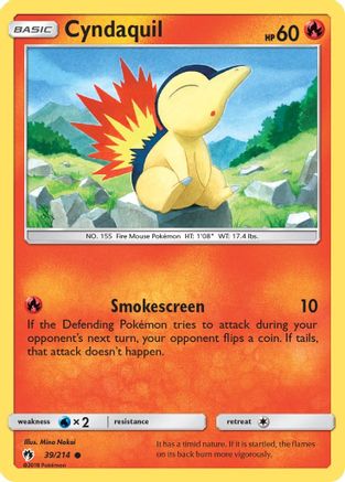 Cyndaquil (39) (39) 039/214 SM Lost Thunder - Common