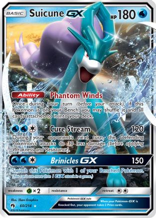 Suicune GX 060/214 - Holofoil SM Lost Thunder - Ultra Rare