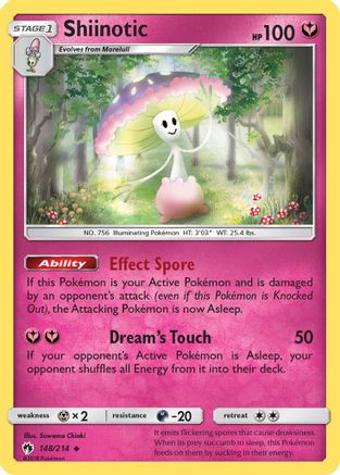 Shiinotic 148/214 - Reverse Holofoil SM Lost Thunder - Uncommon
