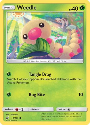 Weedle (2) (2) 002/181 SM Team Up - Common