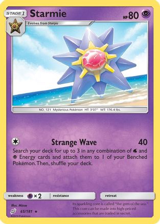 Starmie 065/181 SM Team Up - Rare