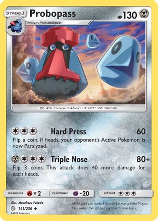 Probopass 141 - Reverse Holofoil SM Cosmic Eclipse - Uncommon