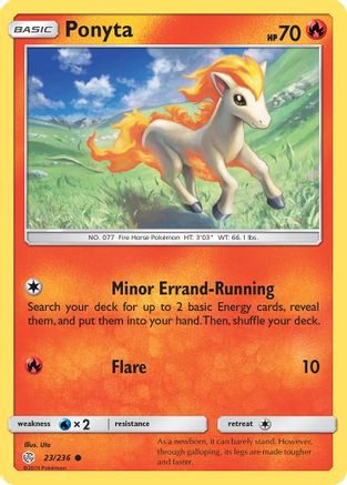 Ponyta 023/236 SM Cosmic Eclipse - Common