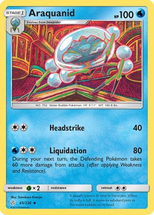 Araquanid 065/236 SM Cosmic Eclipse - Uncommon