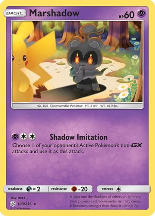 Marshadow 103/236 SM Cosmic Eclipse - Rare