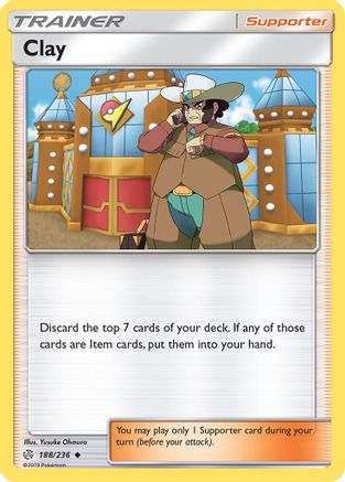 Clay 188/236 - Reverse Holofoil SM Cosmic Eclipse - Uncommon