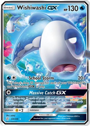 Wishiwashi GX 063/236 - Holofoil SM Cosmic Eclipse - Ultra Rare