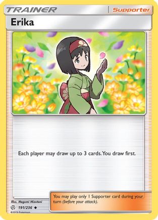 Erika 191/236 - Reverse Holofoil SM Cosmic Eclipse - Uncommon