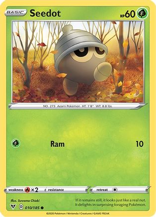Seedot 010/185 - Reverse Holofoil SWSH04 Vivid Voltage - Common