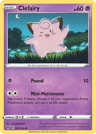 Clefairy 063/185 SWSH04 Vivid Voltage - Common