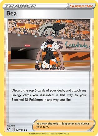 Bea 147/185 - Reverse Holofoil SWSH04 Vivid Voltage - Uncommon