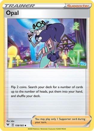 Opal 158/185 - Reverse Holofoil SWSH04 Vivid Voltage - Uncommon