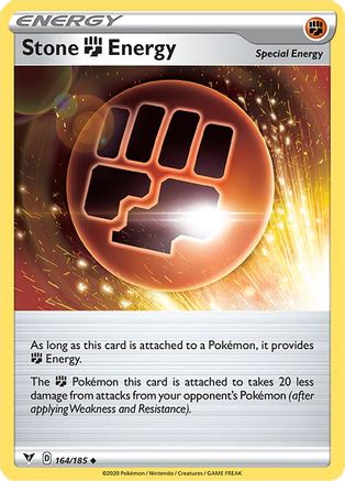 Stone Fighting Energy 164/185 - Reverse Holofoil SWSH04 Vivid Voltage - Uncommon