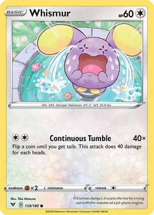 Whismur 135/185 SWSH04 Vivid Voltage - Common