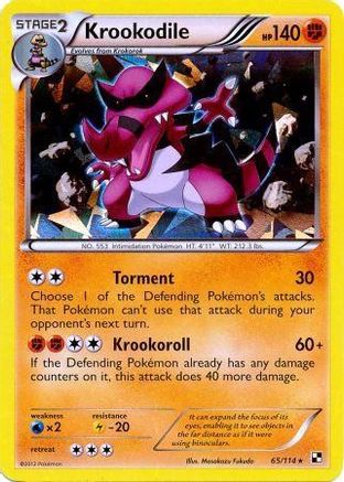 Krookodile - 65/114 (Cracked Ice Holo)/114 - Holofoil Blister Exclusives - Promo
