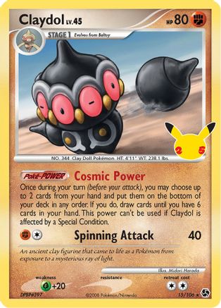 Claydol 015/106 - Holofoil Celebrations Classic Collection - Classic Collection