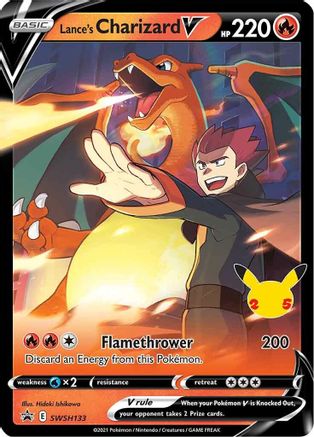 Lance's Charizard V SWSH133 - Holofoil SWSH Sword & Shield Promo Cards - Promo