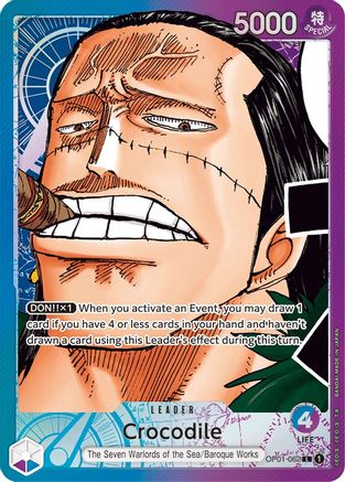 Crocodile (062) (Parallel) (OP01-062) - Romance Dawn Foil