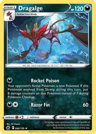 Dragalge 082/159 Crown Zenith - Rare