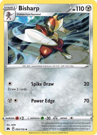 Bisharp 093/159 Crown Zenith - Uncommon