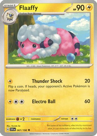 Flaaffy 067/198 - Reverse Holofoil SV01 Scarlet & Violet Base Set - Uncommon