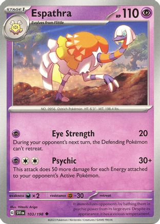 Espathra 103/198 - Reverse Holofoil SV01 Scarlet & Violet Base Set - Uncommon