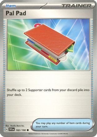 Pal Pad 182/198 - Reverse Holofoil SV01 Scarlet & Violet Base Set - Common