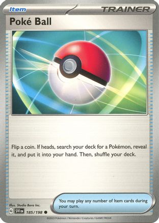 Poke Ball 185/198 - Reverse Holofoil SV01 Scarlet & Violet Base Set - Common