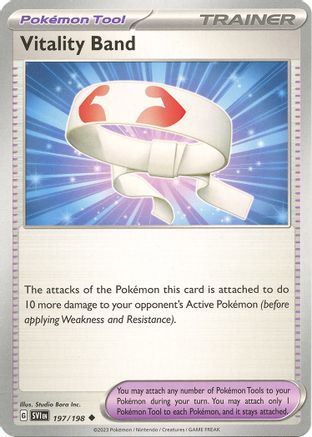 Vitality Band 197/198 - Reverse Holofoil SV01 Scarlet & Violet Base Set - Uncommon