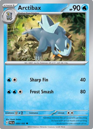 Arctibax 059/193 SV02 Paldea Evolved - Uncommon