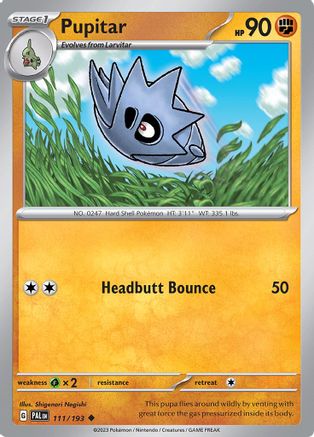 Pupitar 111/193 - Reverse Holofoil SV02 Paldea Evolved - Uncommon