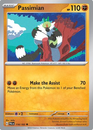 Passimian 118/193 - Reverse Holofoil SV02 Paldea Evolved - Uncommon